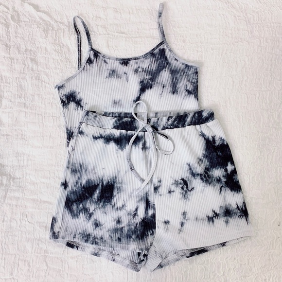 Other - Last XL SALE💎Black & White Tie Dye Lounge Set 💎